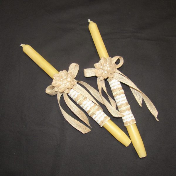"Rustic Rose" Wedding Candle Set - Image 3
