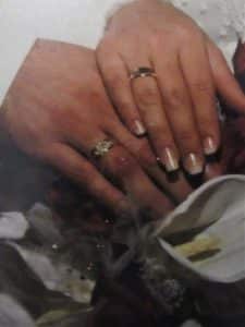 Orthodox wedding rings on the right hands